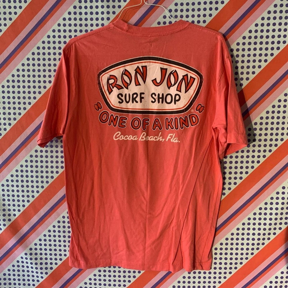 Ron Jon Surf Shop Cocoa Beach Vintage T-Shirt Pink Red XL One Of A Kind